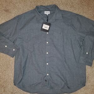 Men's Casual Button Down Shirt - Classic Gray